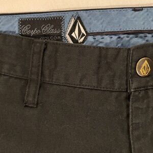 Volcom Black Chino Men’s Black Pants - Size 33